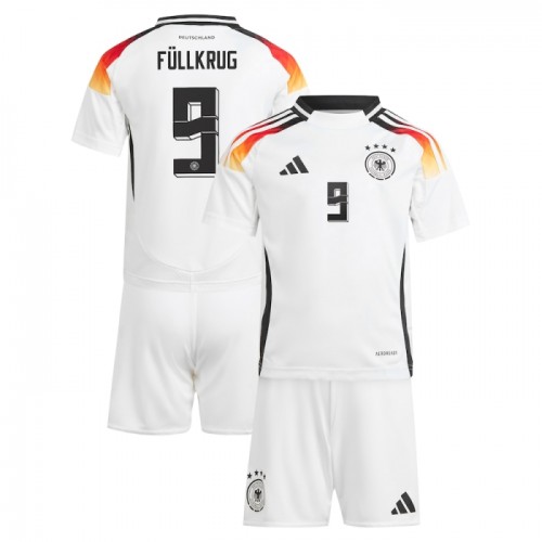 Duitsland Niclas Fullkrug 9 Voetbaltenue Thuis EK 2024 - Kind Duitsland Niclas Fullkrug 9 Voetbaltenue Thuis EK 2024 - Kind